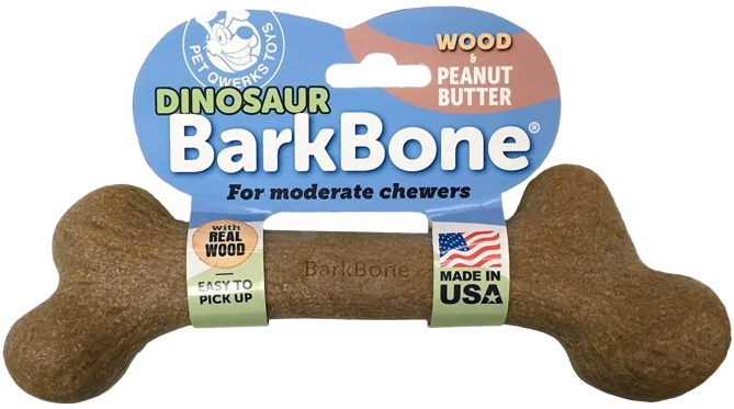 Dino Barkbone Wood - Mantequilla de Mani